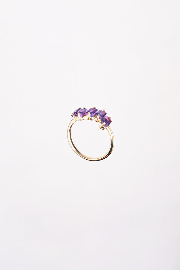 Churumbela Amatista Corte Esmeralda Oro Amarillo