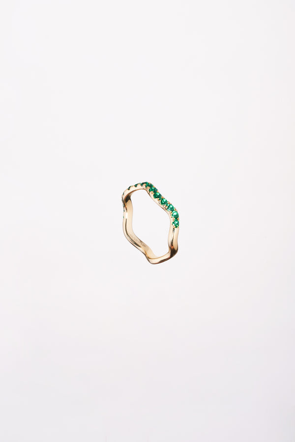 Churumbela Esmeralda Lab Corte Brillante Oro Amarillo