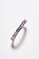 Churumbela Tanzanita Corte Ovalado Oro Rosa