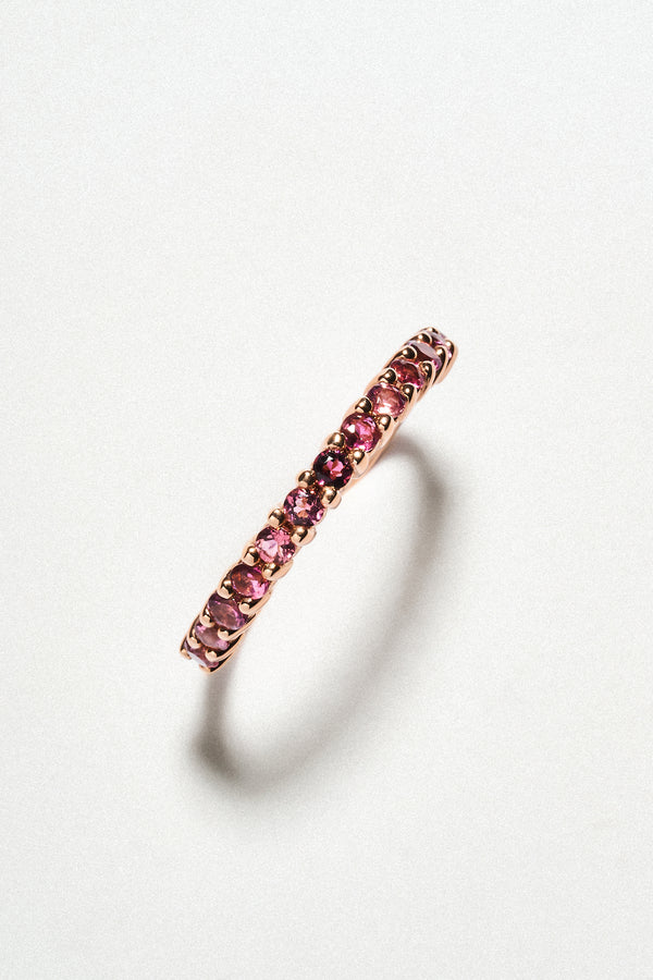 Churumbela Turmalina Corte Brillante Oro Rosa