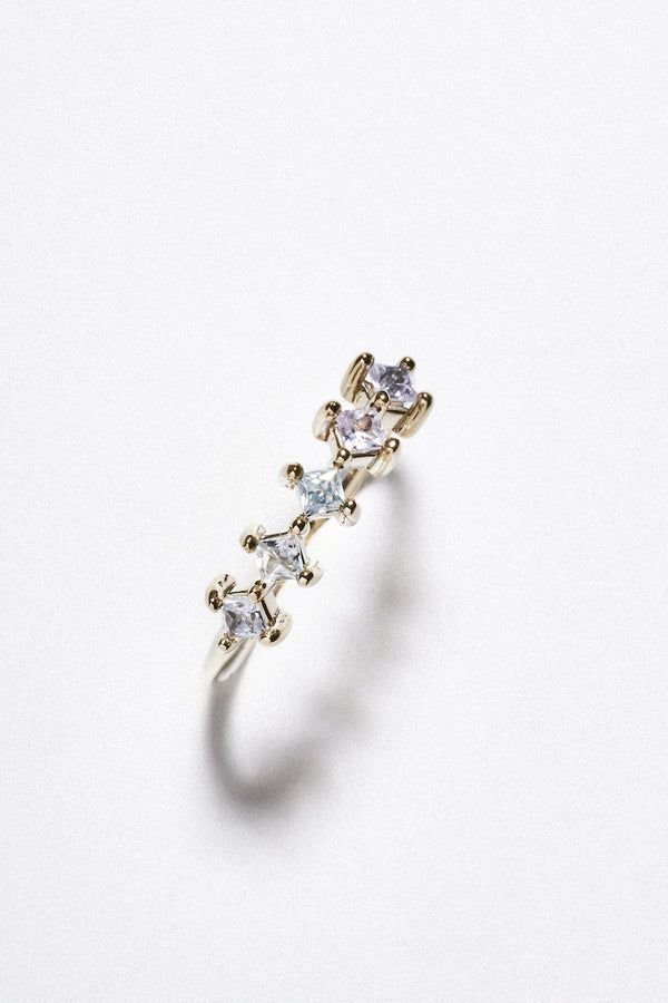 Churumbela Zafiro Blanco Corte Princesa Oro Blanco